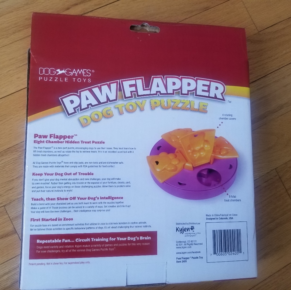 🐕🐾NIB  Dog Games Paw Flapper Puzzle Toy by Kyjen - Picture 2 of 8